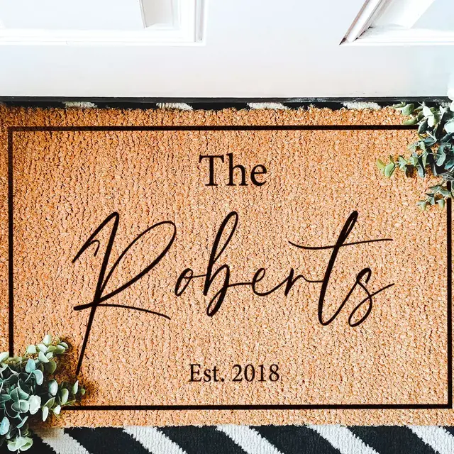 Housewarming Gift | Wedding Gift | Custom Doormat | Personalized Door Mat | Closing Gift | Welcome Mat | Front Door Decor | Christmas Gifts