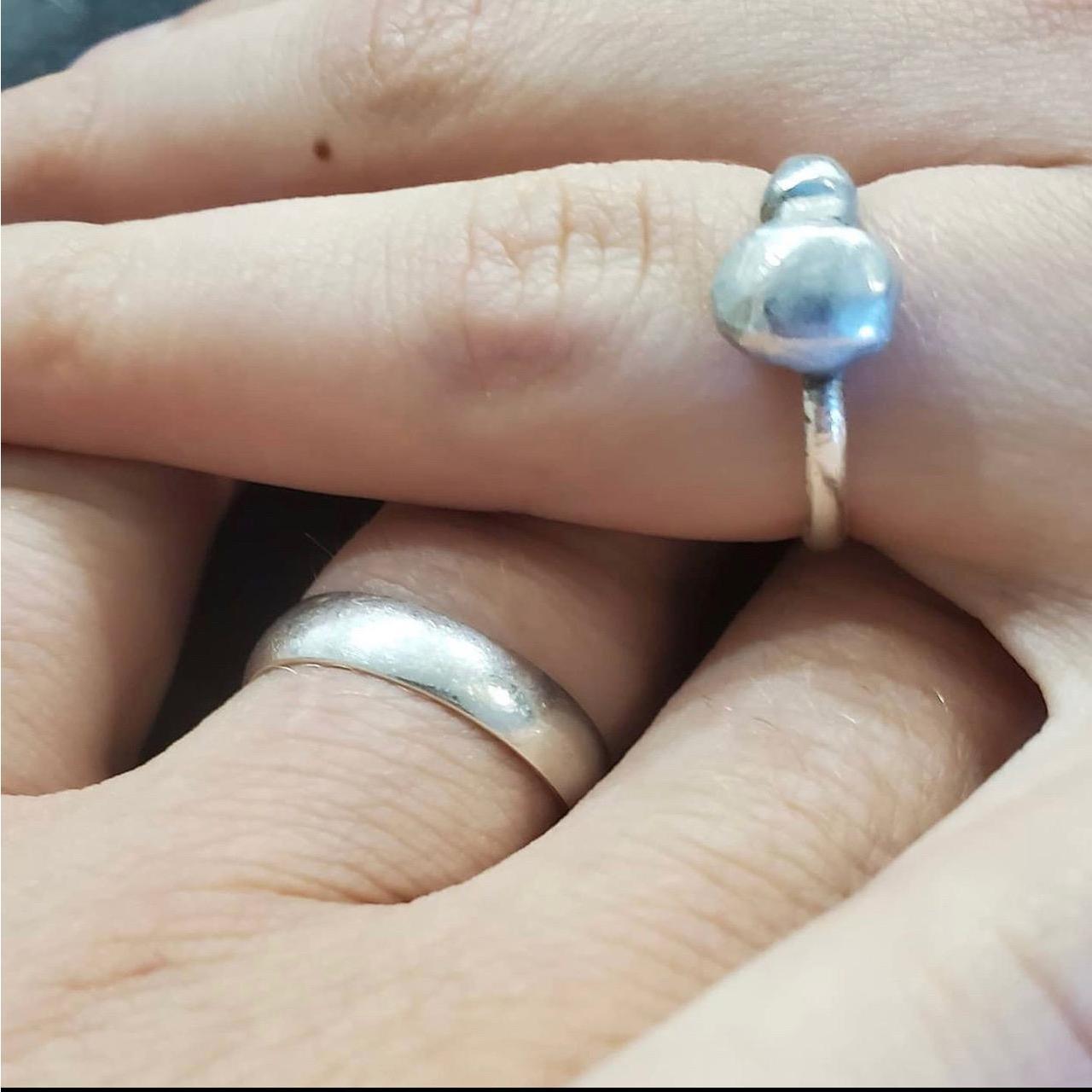 Picture of our rings after signing our Marriage Certificate May 22.