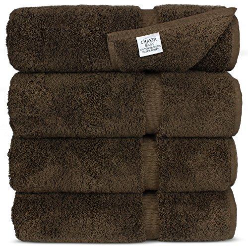 Luxury Hotel & Spa Bath Towel Turkish Cotton, 27" x 54",Set of 4