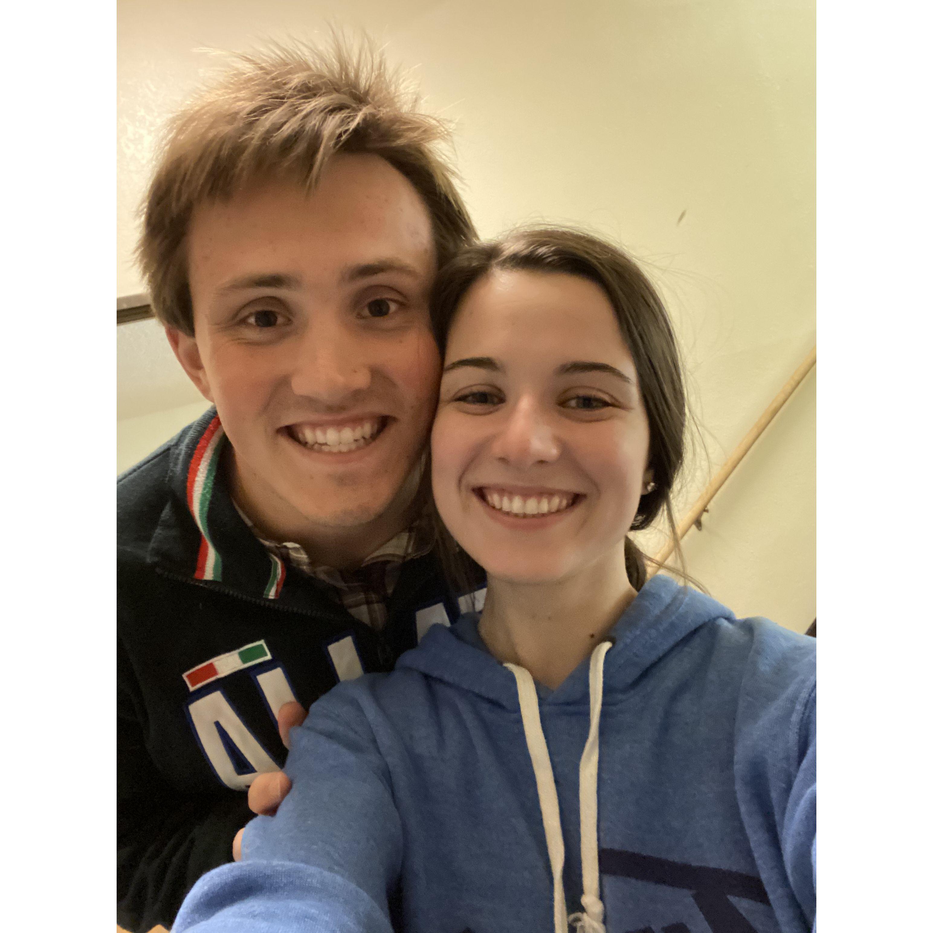 Our first photo together!
