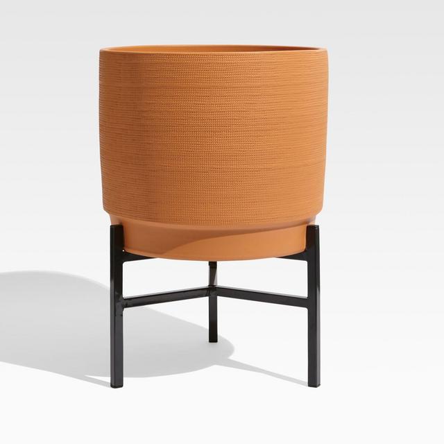 Ruan Large Planter with Metal Stand