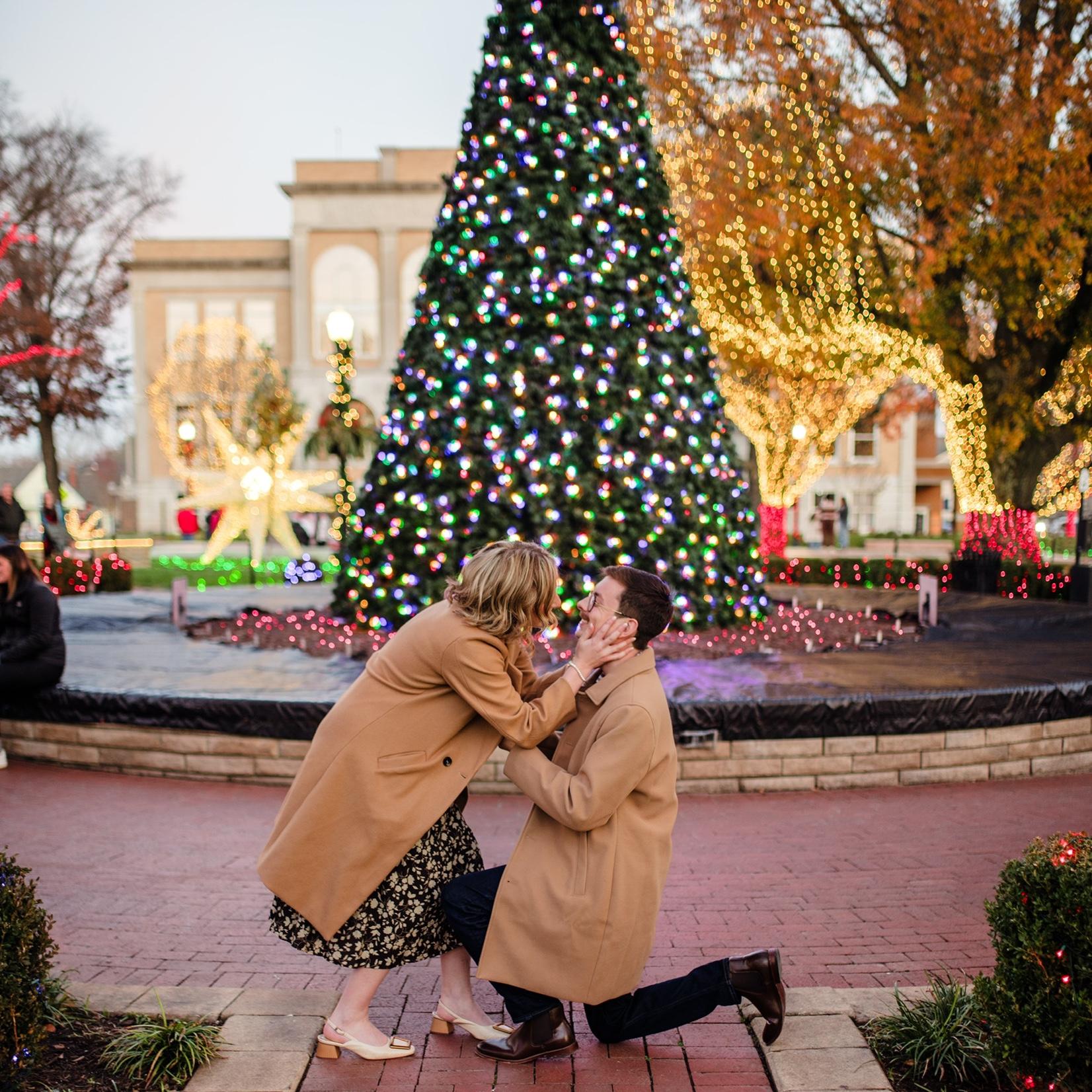 I immediately go in for a smooch but then Chris tells me he needs to put the ring on still.