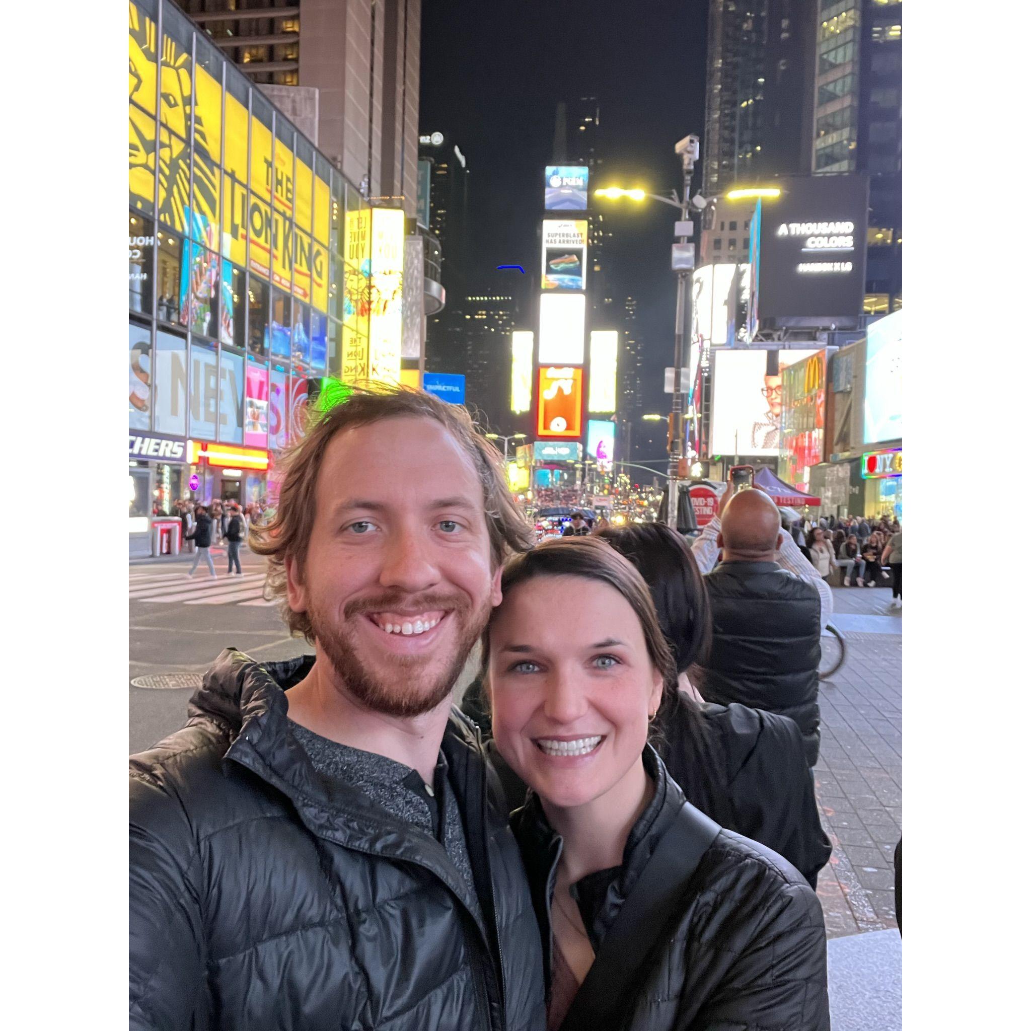 Times Square Nov 2022- 2 days before the proposal!