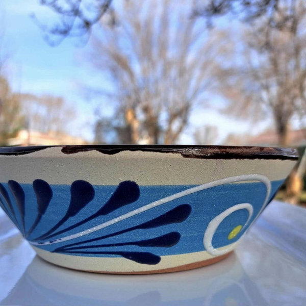 Handmade Pozolero Pottery Bowl - Plato Pozolero- Set of 2