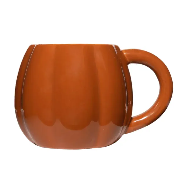 Sweet Water Decor Orange Pumpkin Figurine Mug - 19oz
