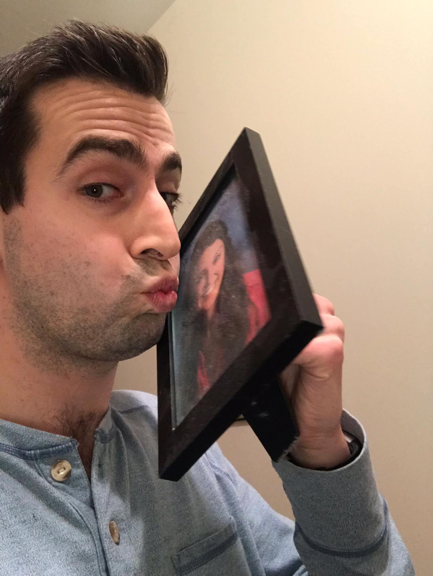 Ryan’s nightly ritual during their time doing long distance