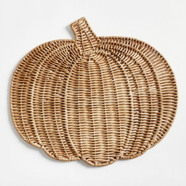 Pumpkin Woven Charger Plate