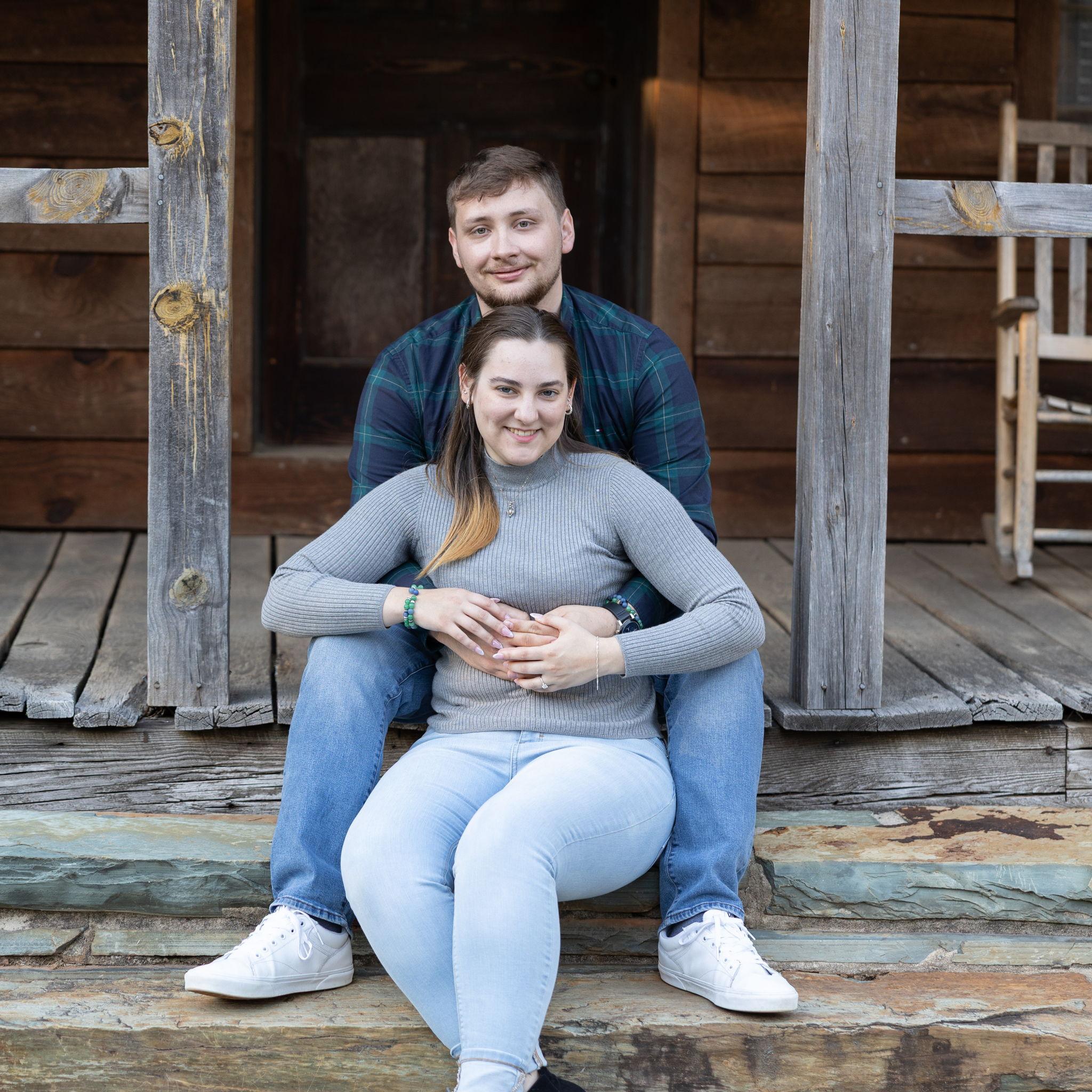 The old house and stone steps were just perfect.