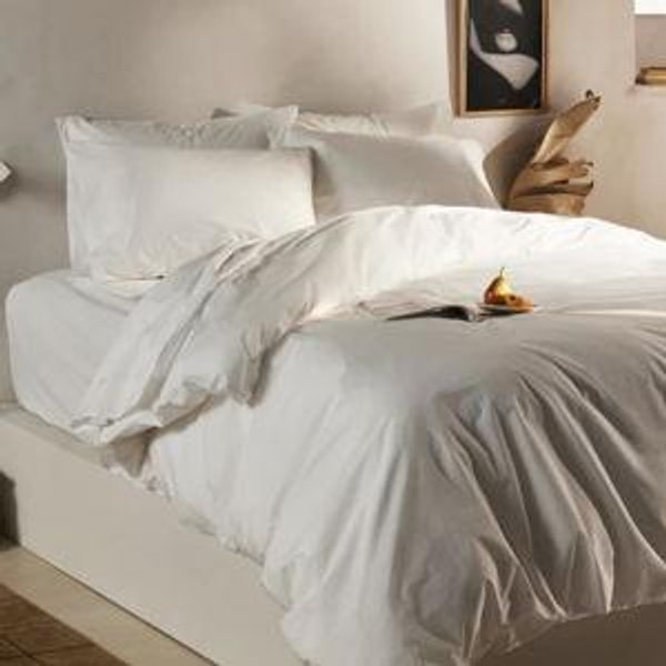 Brooklinen Solid White Organic Cotton Core Sheet Set - Queen