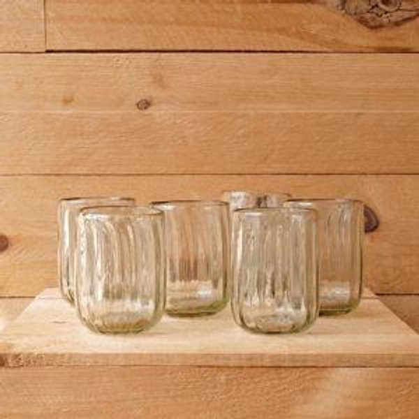 Ula Fluted Water Glass Tumblers - Set of 4