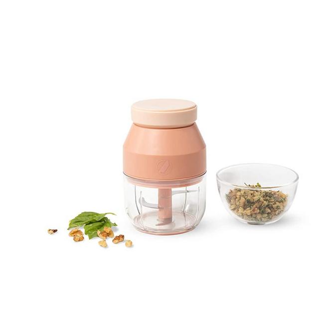 Prepdeck Mini Chop’r - Fast & Easy Food Processor - Electric Vegetable / Garlic Chopper, 1.5 Cup Capacity - Ultra-Sharp Blades - Bump Resistant Safety System - Long-Lasting Charge & USB Cable Included