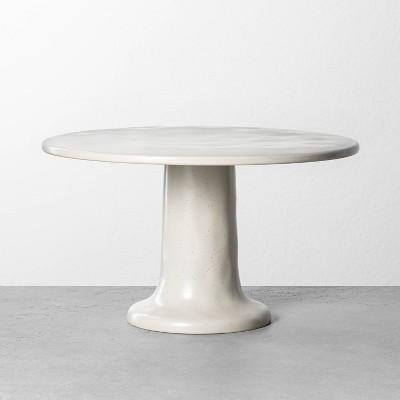 Refined Stoneware Tall Cake Stand Speckled Natural - Hearth & Hand™ with Magnolia