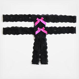 Double G-String With Bows
