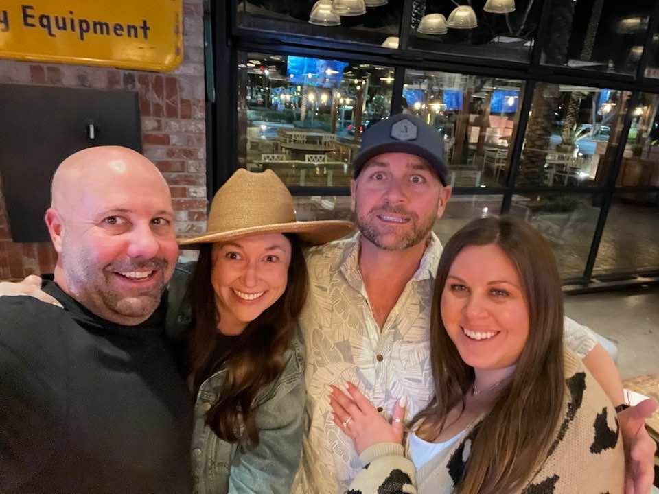 San Diegans invade Vegas .. Johns friends Tom and Carissa
