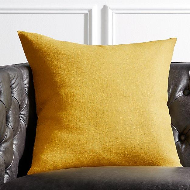 20" Linon Acid Green Pillow with Down-Alternative Insert