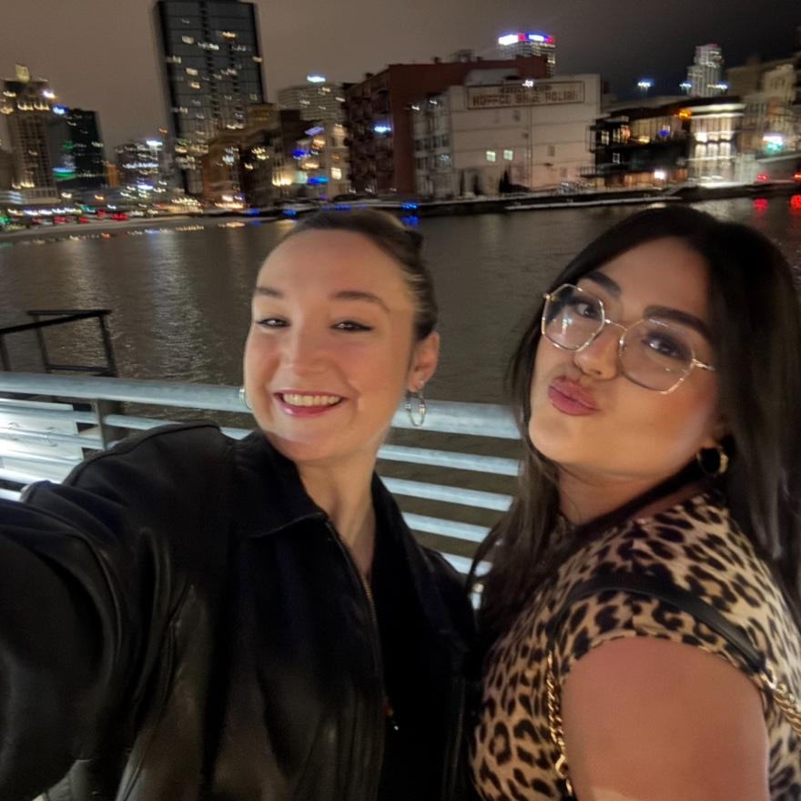 Abby and bridesmaid Isabella