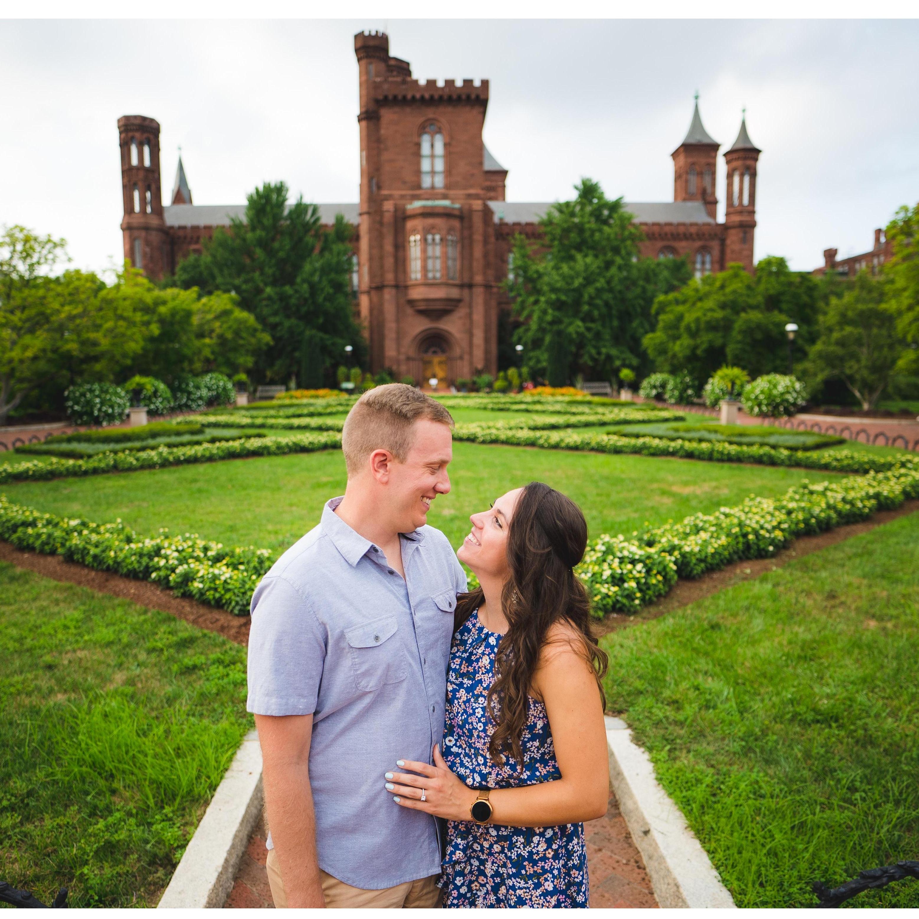 Smithsonian Castle. Washington DC. August 2021