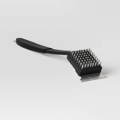18" Grill Brush with Integrated Metal Scraper and Bristles - Room Essentials™