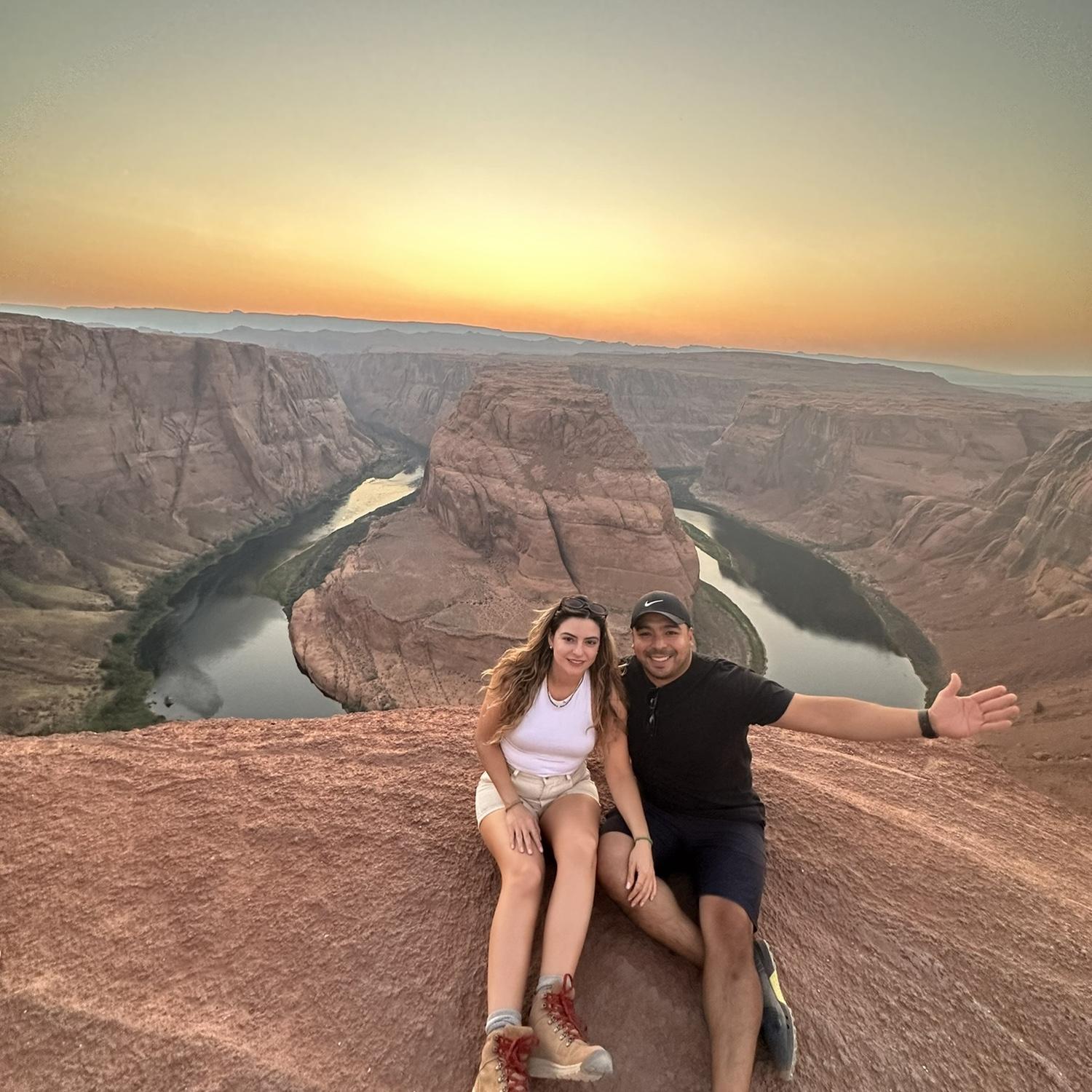 Horseshoe Bend At Sunset