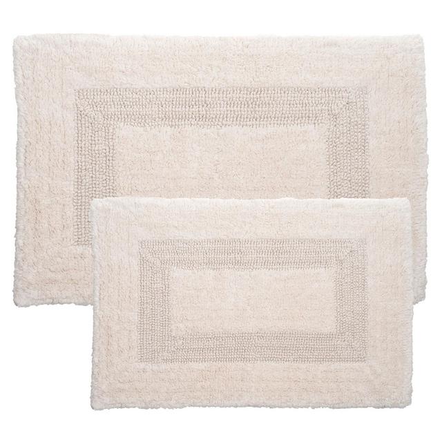 2pc Solid Bath Mat Peach - Yorkshire Home