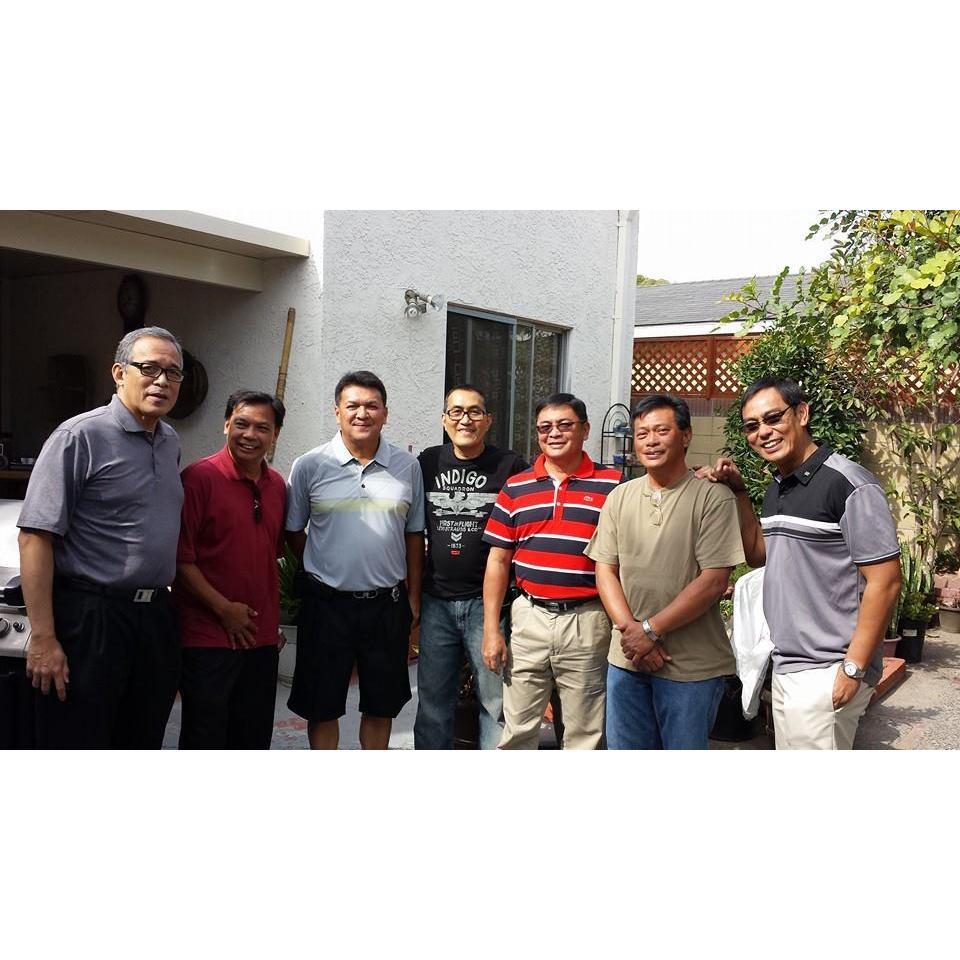 Classmates and friends visiting Kid.
