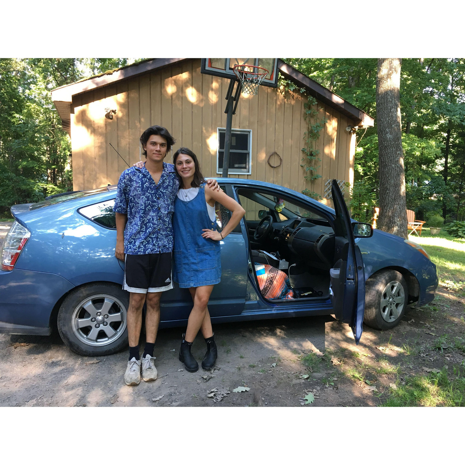 August 2016: About to drive to New Orleans from upstate New York for Rosie's 21st birthday.