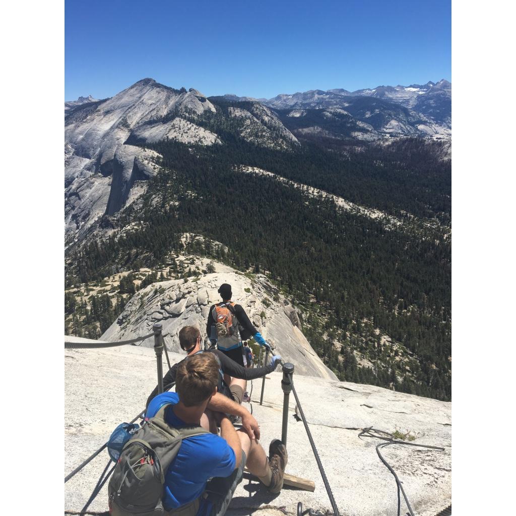 When we did the round trip half dome summit hike in a day