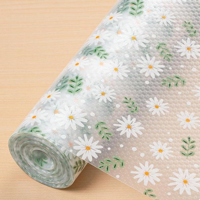 Cooyes Shelf Liner – Premium Cabinet Liner for Kitchen – Non-Slip Shelf Liners for Kitchen Cabinets – Waterproof Shelf Paper with Modern Pattern – Durable EVA Cabinet Liners