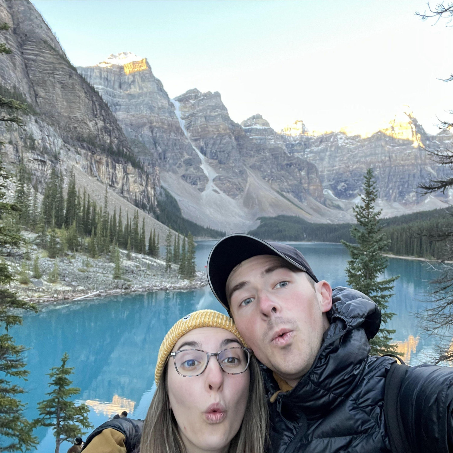 Enjoying the lakes and mountains of the Canadian Rockies