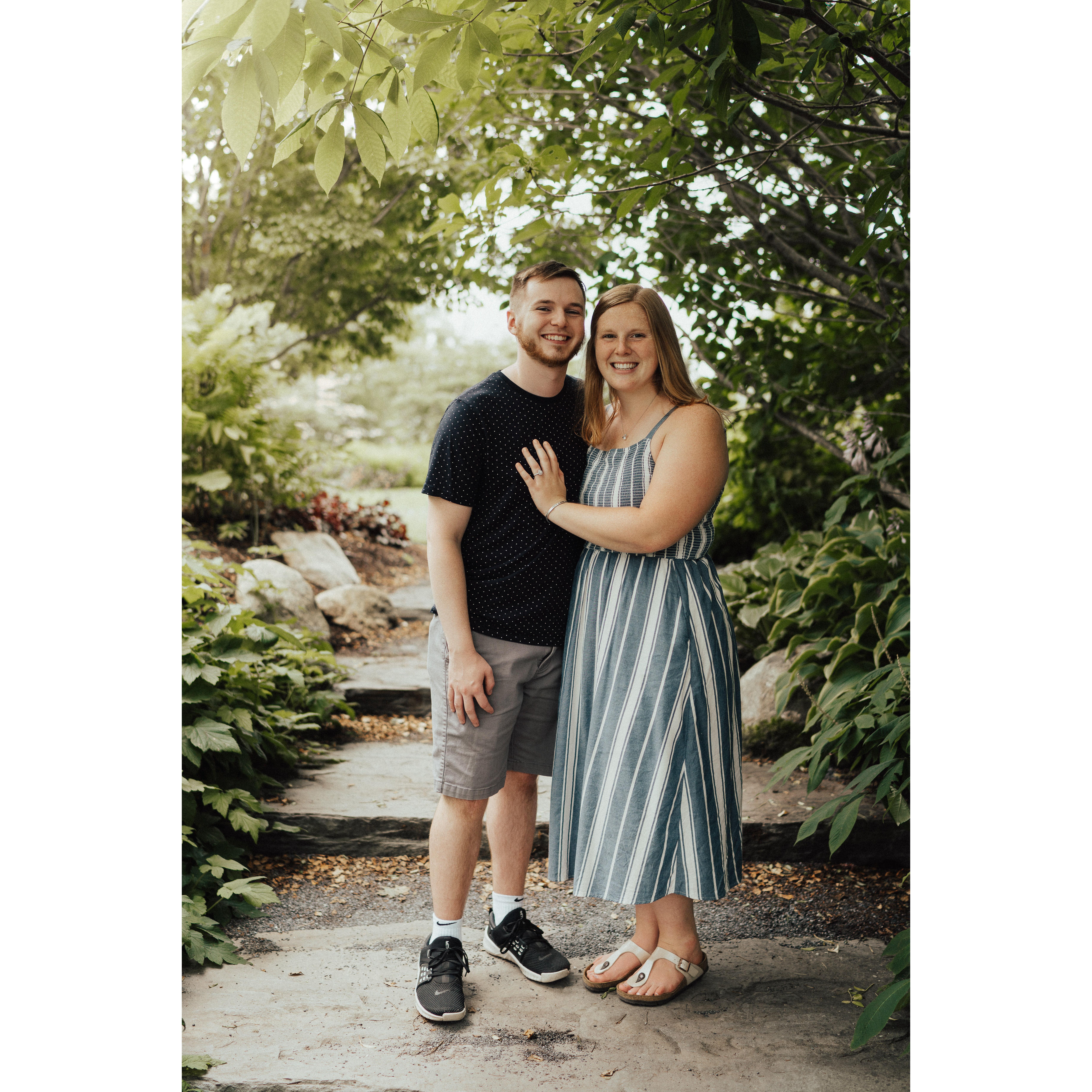 Proposal day at the Botanical Gardens!