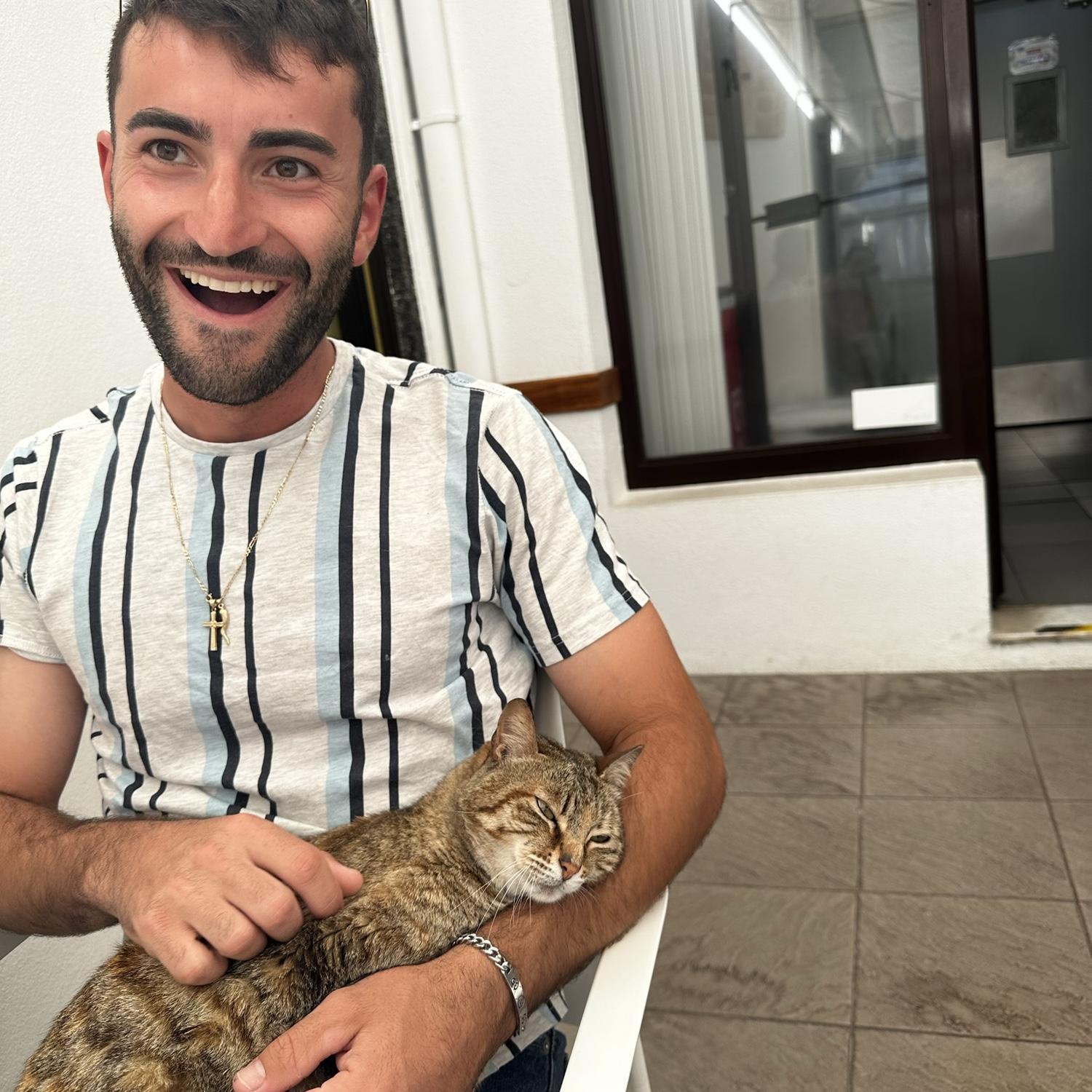 You know he’s a good man when he has been chosen by the cat distribution system!! Sao Miguel, Portugal