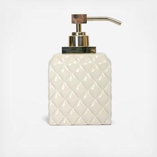 Elle Decor Quilted Ceramic Lotion Dispenser