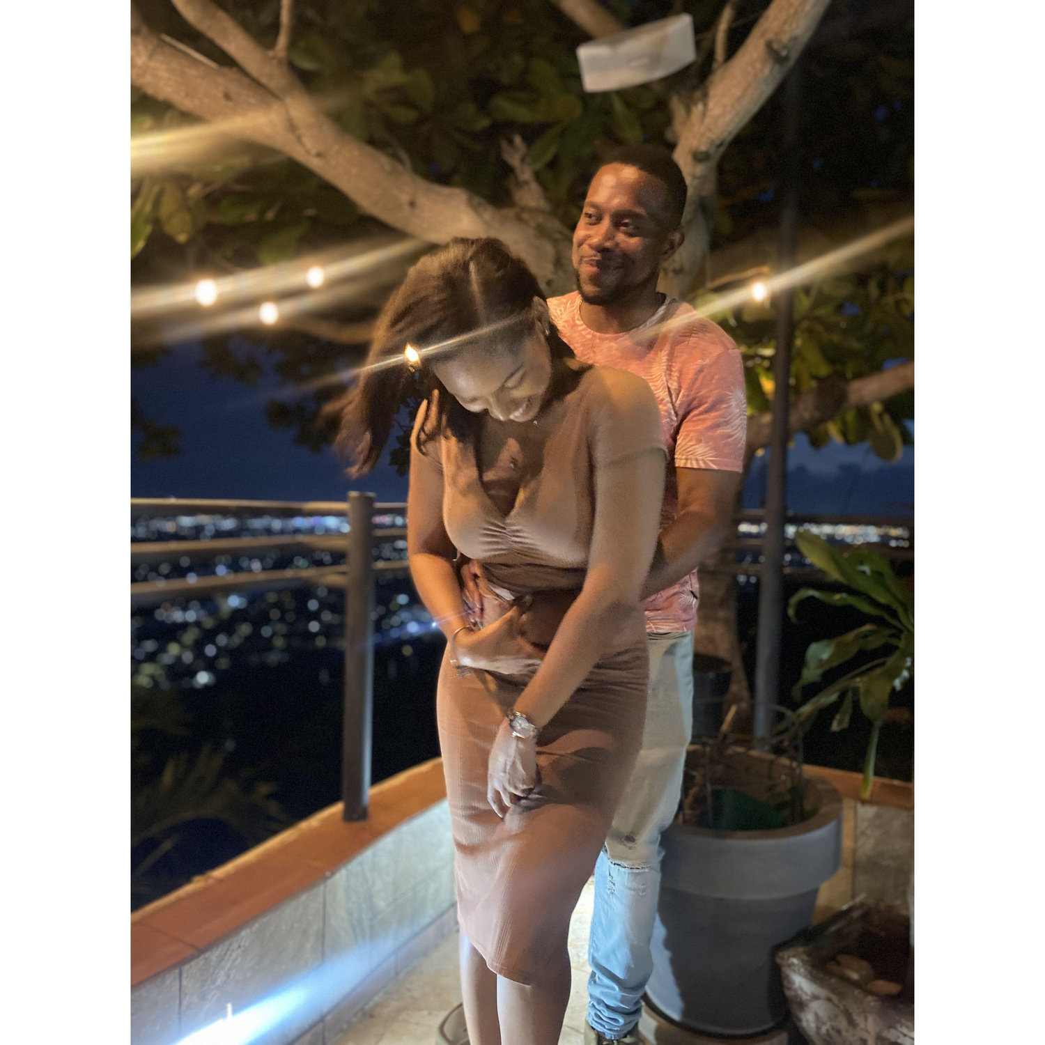 "Blurry moments, clear love. ✨💙😂 #LostInTheLaughs #LoveInEveryFrame"