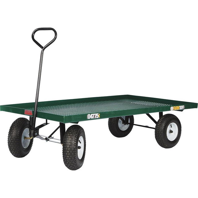Millside Industries Steel Flatbed Garden Wagon - 800-Lb. Capacity, 60in.L x 36in.W, Model Number 04775