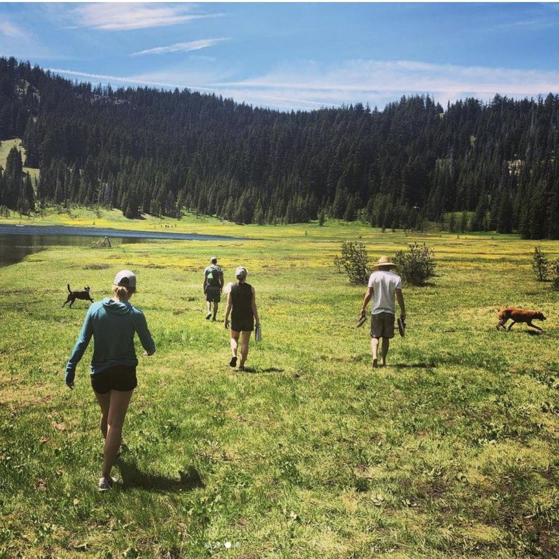 Romping with the dogs in Bend, OR
