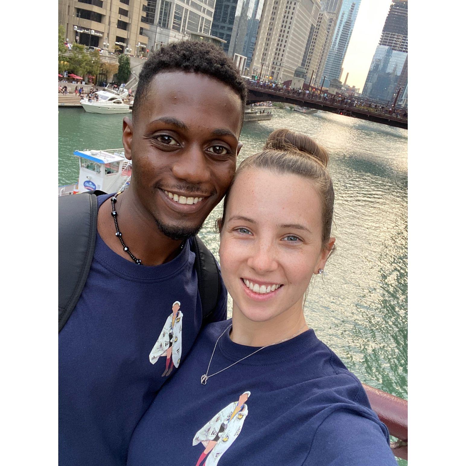 Chicago for Erica's marathon!