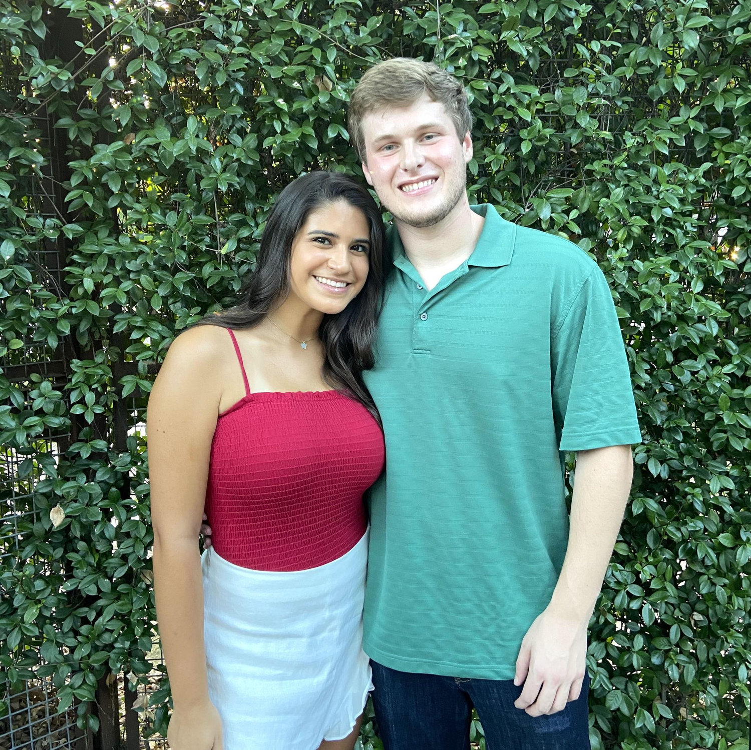 August 2020: Our first photo together on Maria's 21st birthday!