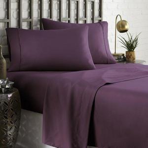 Brookes 1800 Series Platinum Sheet Set- Gray King Size