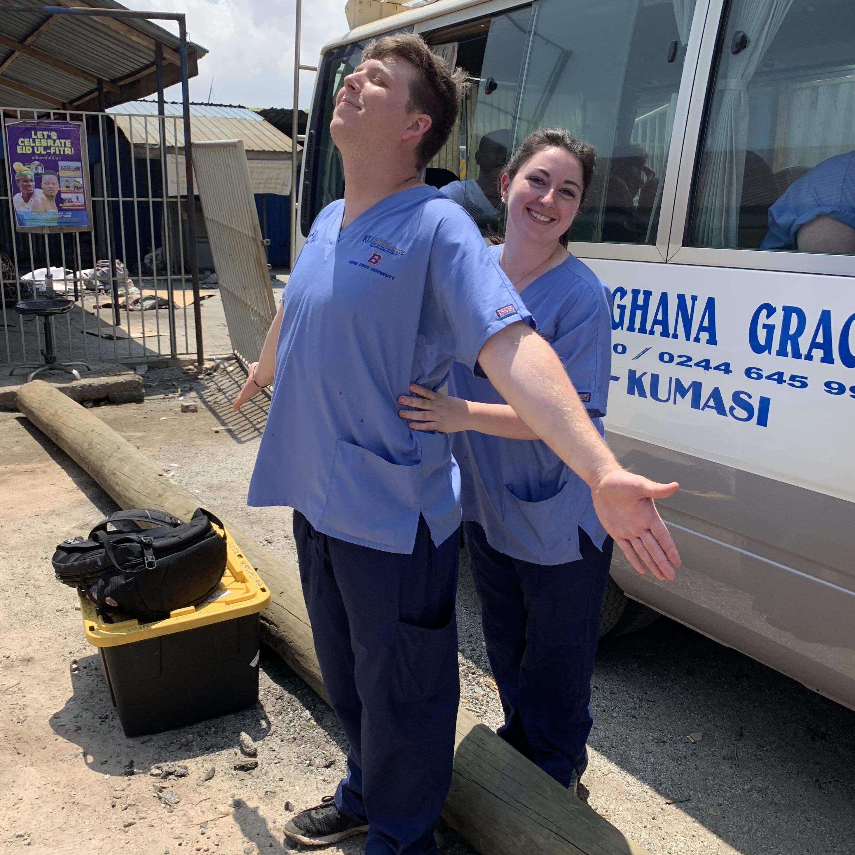 June 2019; after the Agbogbloshie Clinic in Ghana, Africa (post-Titanic movie night)