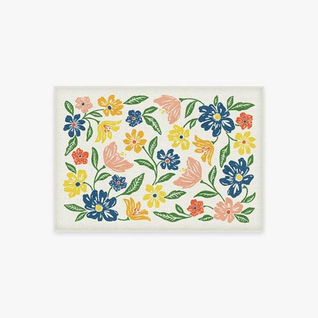 Bella Bouquet Multicolor Bath Mat