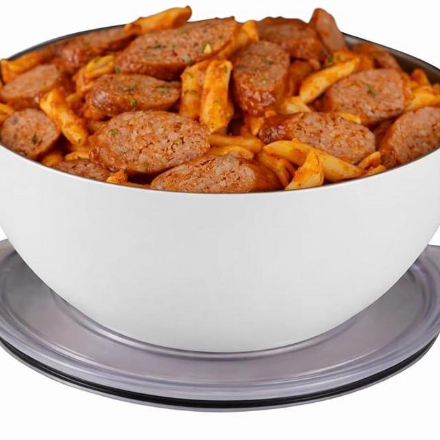 served Large Insulated Serving Bowl with Lid (100oz/3QT) - Double-Walled Stainless Steel Bowl for Hot & Cold Food - Vacuum Insulated, Spill-Resistant Thermal Bowl for Parties, Casseroles, Tailgates