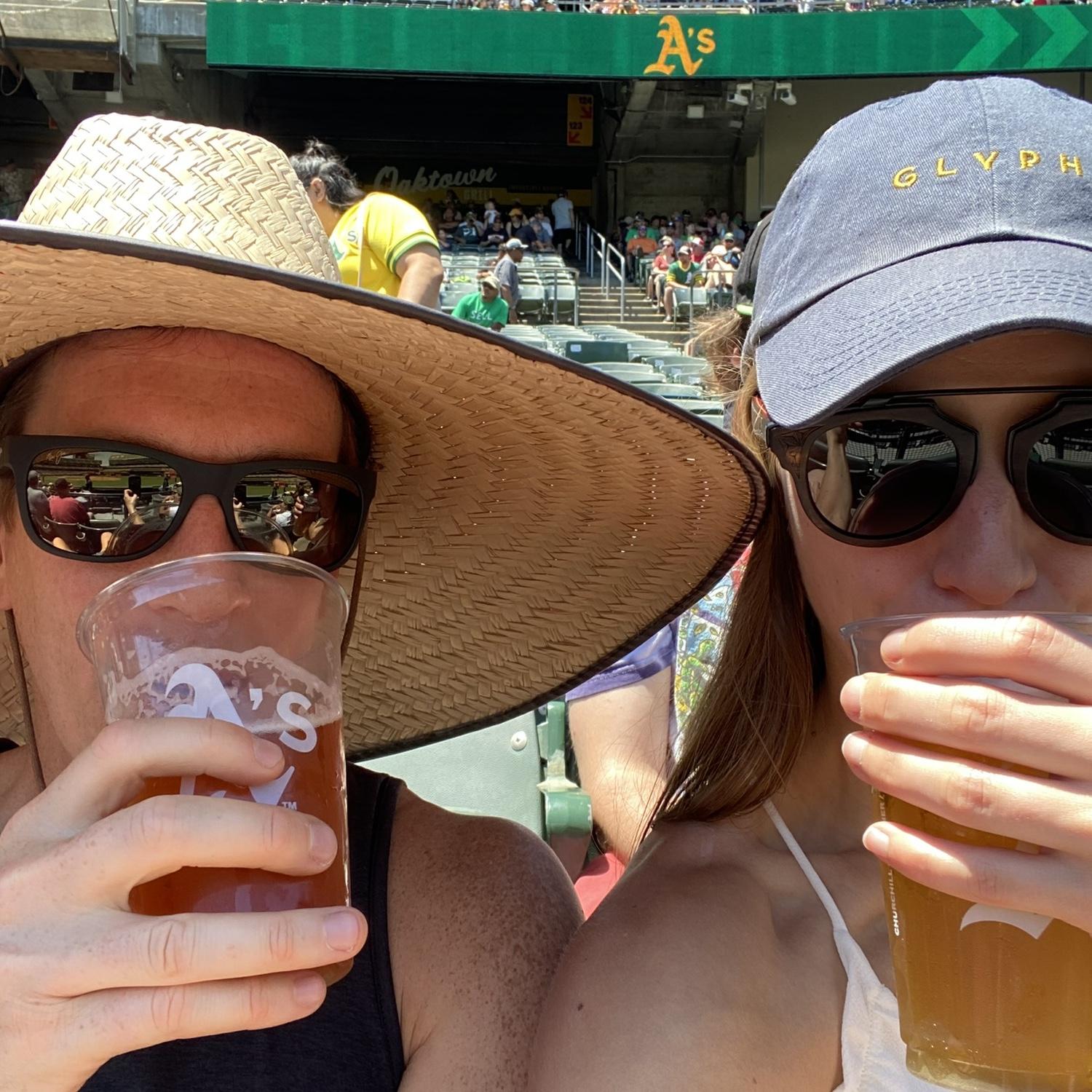 Hot dogs at the A's! Last home season