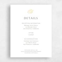 White Wedding Enclosure - Morelos Foil
