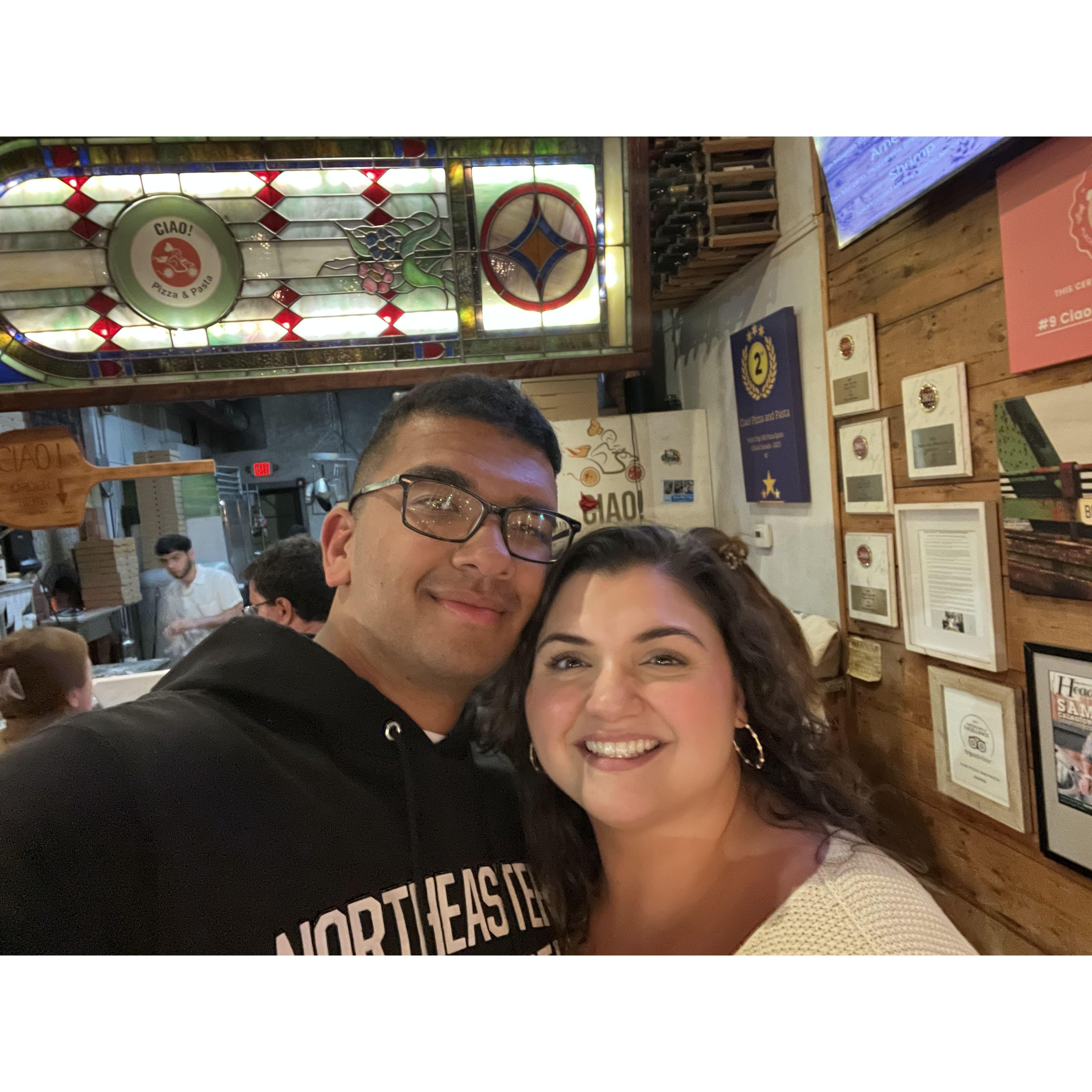 When we first moved in together