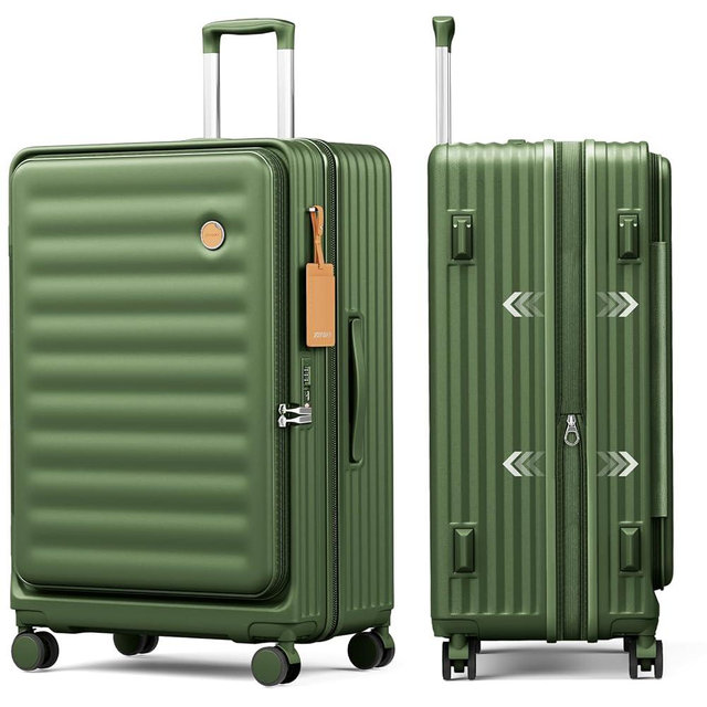 Joyway Expandable Large Luggage 29 Inch, PC Hardshell Extra Large Suitcase with Double Spinner Wheels, Lightweight Travel Suitcase Set with TSA Lock, Dark Green