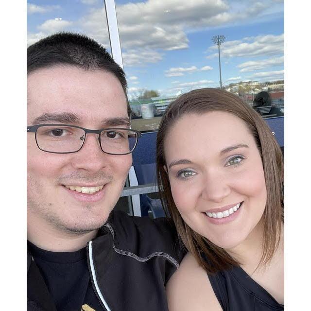 One of their first dates they went to a WooSox Game.  This was the photo Brian sent to his family introducing Jenica.