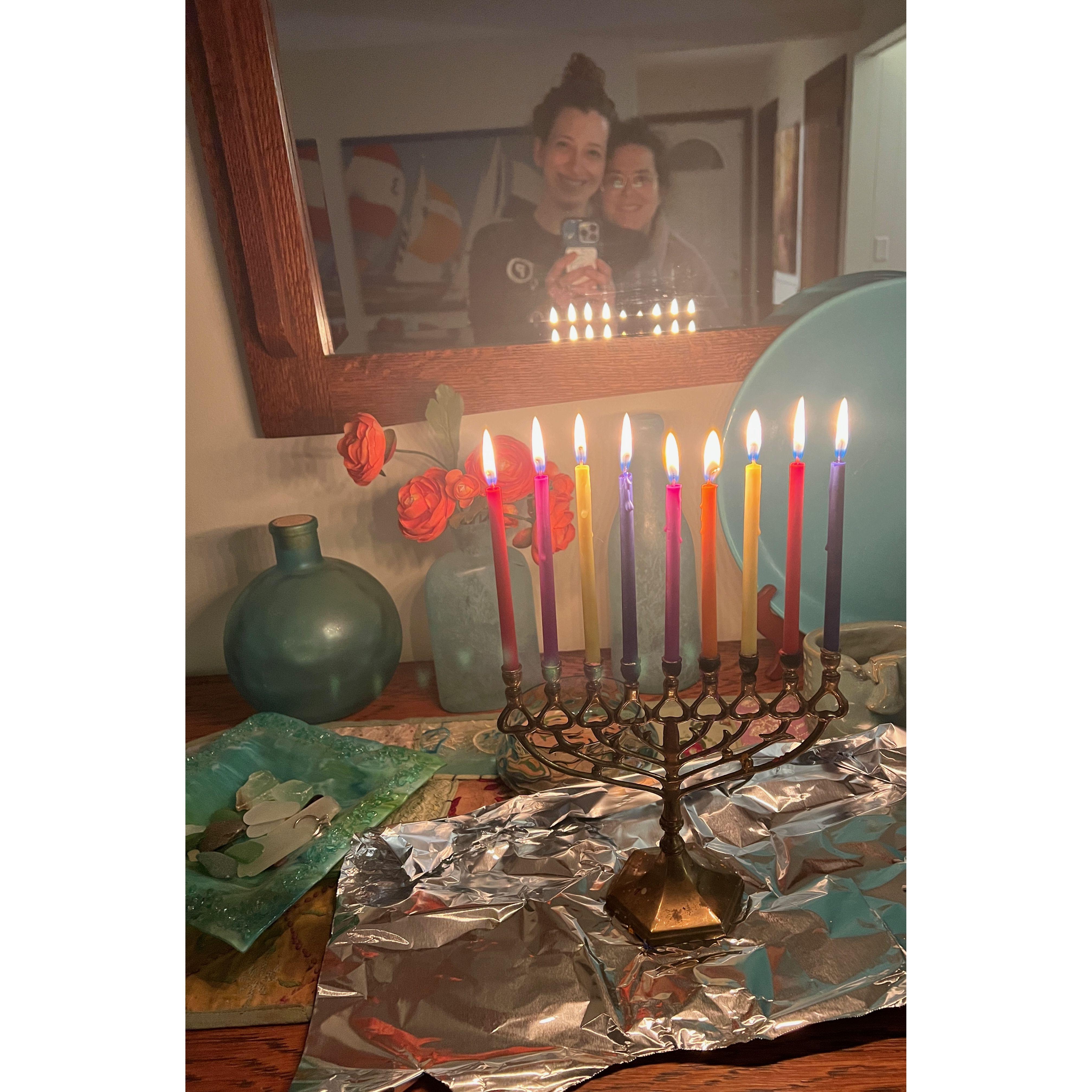 Our first Chanukah together