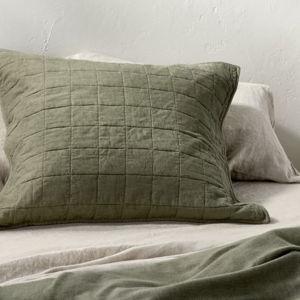 Heavyweight Linen Blend Quilt Pillow Sham - Casaluna™