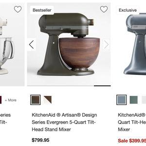 Evergreen w/ Wooden bowl KitchenAid