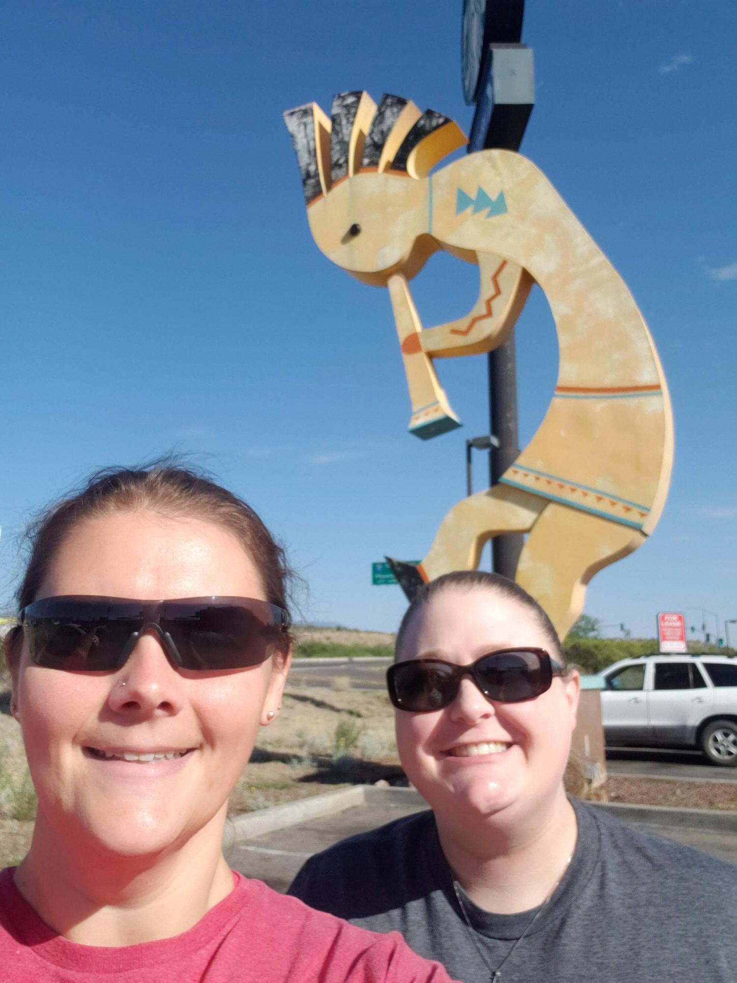 Worlds largest  KOKOPELLI. . . Ivy was impressed . . . ?